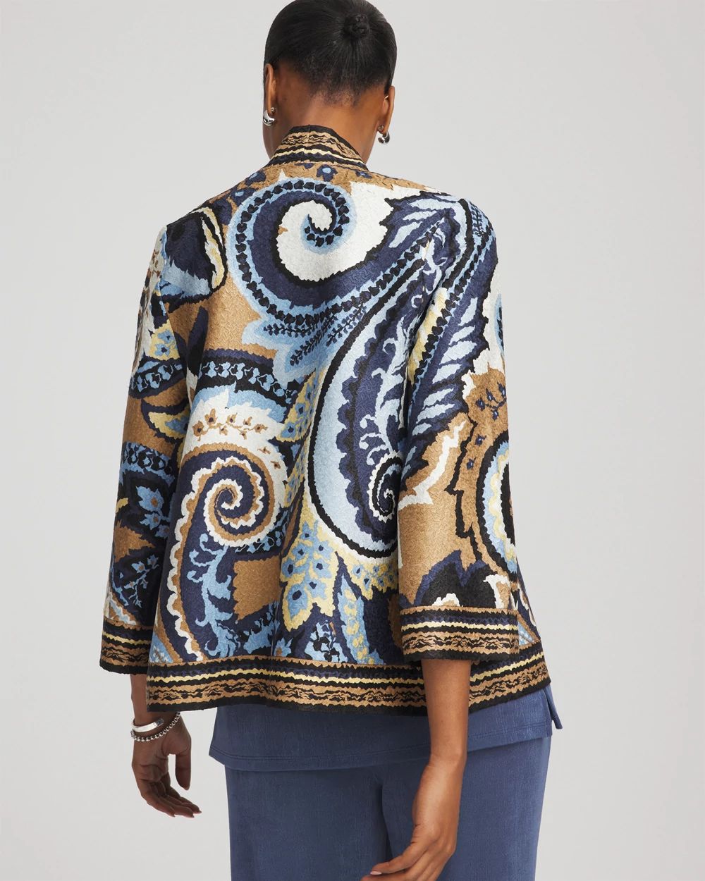 Paisley Velveteen Scrunched Canyon Jacket